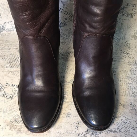 Alberto Fermani very soft brown leather boots - Picture 4 of 14